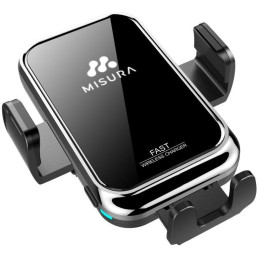 MISURA držák mobilu do auta s bezdrátovým nabíjením MA04 stříbrný