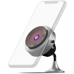 MISURA držák mobilu s elektrickou přísavkou a bezdrátovým nabíjením MA05 - stříbrný