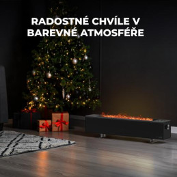AENO FH2S Chytré Topení,konvekce + efekt plamene, 2000W, Černá