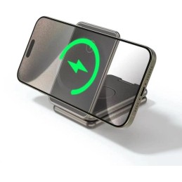 Swissten bezdrátová hliníková nabíječka al1 šedá (kompatibilní s magsafe)