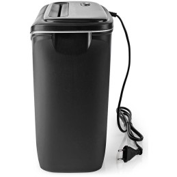 POŠKOZENÝ OBAL - NEDIS skartovačka PASH120BKA4/ formát A4/ velikost řezu 4x30mm/ stupeň utajení (DIN) 4/ objem nádoby 12 l/ če..