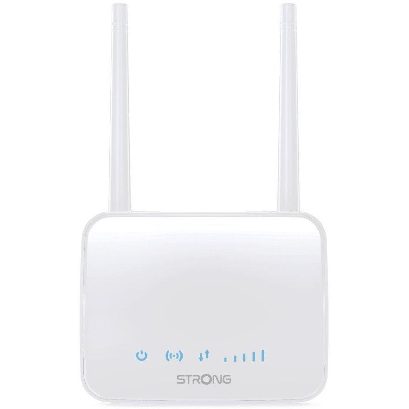 POŠKOZENÝ OBAL - STRONG 4G LTE router 350M/ Wi-Fi standard 802.11 b/g/n/ 300 Mbit/s/ 2,4GHz/ 1x LAN/ 1x SIM slot/ 2 odnímateln..