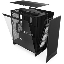 POŠKOZENÝ OBAL - NZXT skříň H7 Flow RGB edition / ATX / 1x360mm RGB core fan/ USB-C / 2x USB / proskl. bočnice / mesh panel / ..