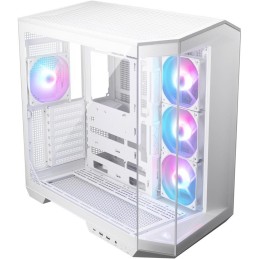 POŠKOZENÝ OBAL - MSI skříň MAG PANO 100R PZ White/ bez zdroje/ levé a přední sklo/ 4x 120 mm A-RGB fan/ 1x USB-C/ 1x USB3.2/ b..