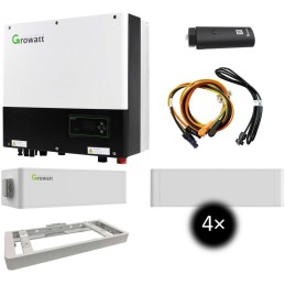 Growatt hybridní asymetrický set s výkonem 10kW a  LFP baterie 10kWh s BMS