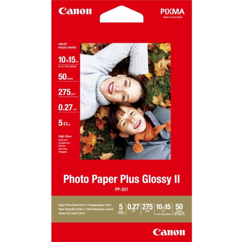 Canon fotopapír PP-201/ 10x15cm/ Lesklý/ 50ks