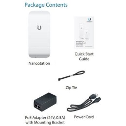 Ubiquiti NanoStation M2 - AP/client 2.4GHz, anténa 11dBi MIMO, airMAX, 2x RJ45, PoE 24V