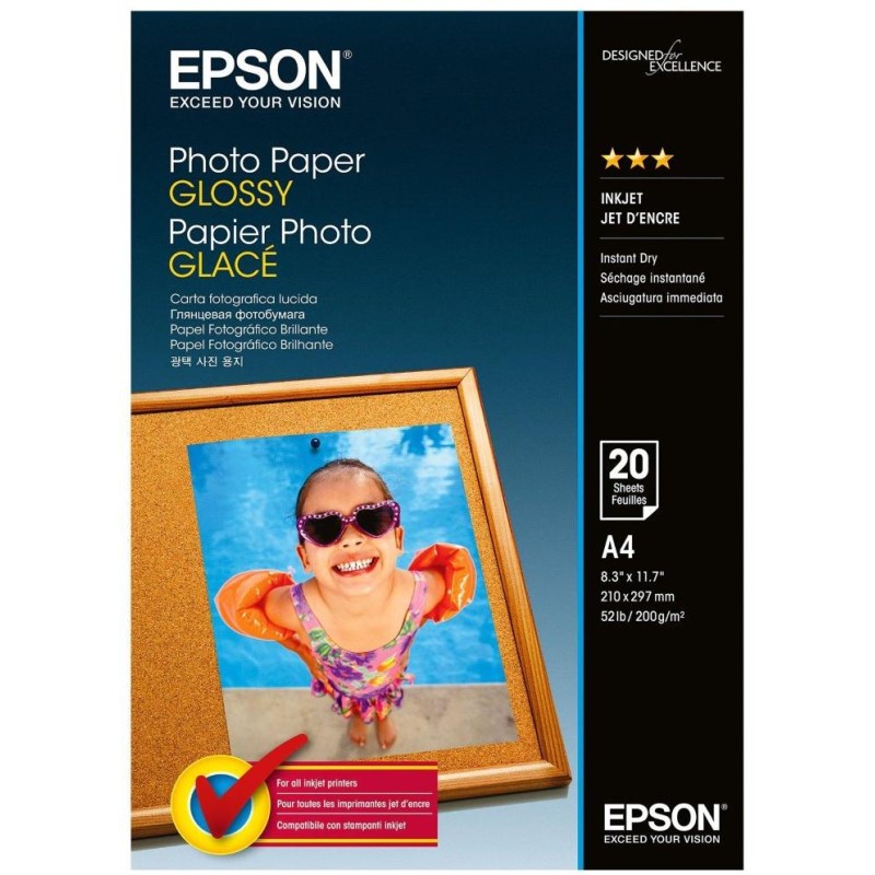 EPSON fotopapír C13S042538/ A4/ lesklý/ 20ks