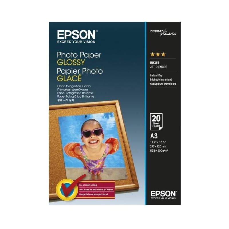 EPSON fotopapír C13S042536/ A3/ lesklý/ 20ks