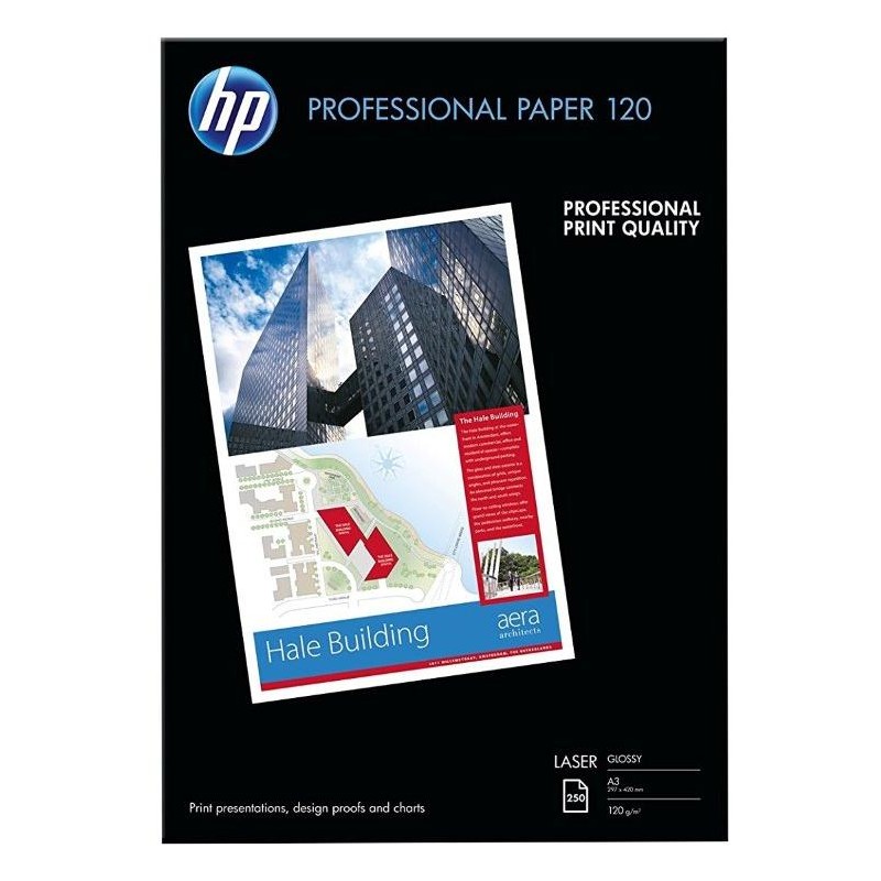 HP Professional Glossy Laser Paper 120 gsm, 250 listů/A3/297 x 420 mm