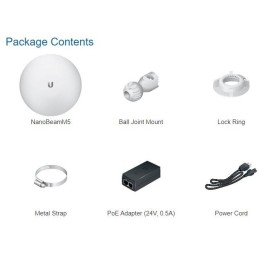 Ubiquiti NanoBeam M5 16 - AP/client 5GHz, anténa 16dBi MIMO2x2, airMAX, 1x RJ45, PoE 24V