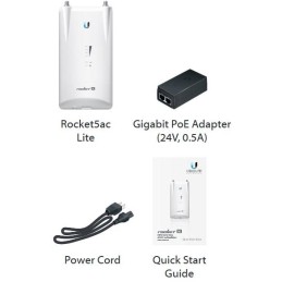 Ubiquiti Rocket 5AC Lite - AP 5GHz, airMAX AC, 2x RSMA, 1x Gbit RJ45, PoE 24V