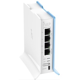 MikroTik RouterBOARD RB941-2nD-TC, hAP-Lite, 650Mhz CPU, 32MB RAM, 4xLAN, 2.4Ghz 802b/g/n, ROS L4, case, PSU