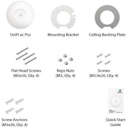 Ubiquiti UniFi AC PRO 5 - Wi-Fi 5 AP, 2.4/5GHz, až 1750 Mbps - sada 5ks (bez PoE injektorů)