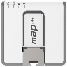 MikroTik RouterBOARD RBmAPL-2nD, mAP lite, ROS L4, 1xLAN, plast. krabice, napájecí adaptér
