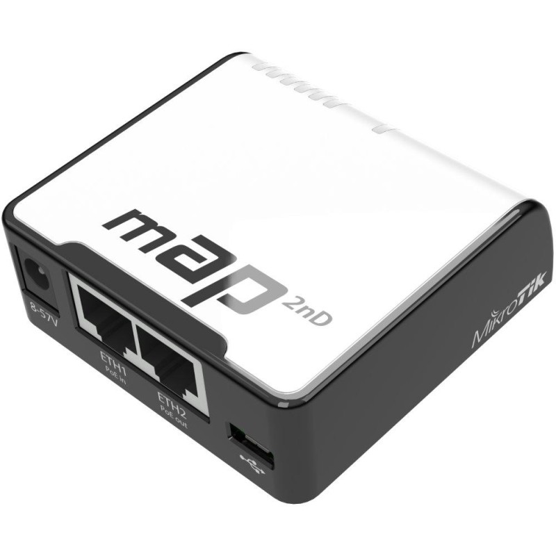 MikroTik RBmAP2nD, 2x LAN PoE+ in/out, 2,4 GHz Wi-FI 4, L4