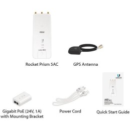 Ubiquiti Rocket 5AC Prism Gen2 - AP 5GHz, airMAX AC, airPrism, GPS, 3x RSMA, 1x Gbit RJ45, PoE 24V