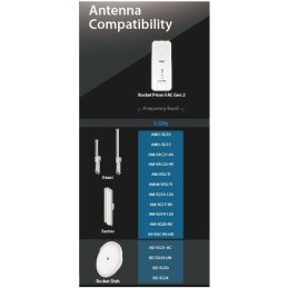 Ubiquiti Rocket 5AC Prism Gen2 - AP 5GHz, airMAX AC, airPrism, GPS, 3x RSMA, 1x Gbit RJ45, PoE 24V