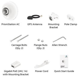 Ubiquiti PrismStation 5AC - AP 5GHz, airMAX AC, airPrism, GPS, 1x Gbit RJ45, PoE 24V