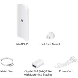 Ubiquiti LiteAP GPS - AP 5GHz, 90° sektor, anténa 17dBi MIMO2x2, airMAX AC, GPS, 1x Gbit RJ45, PoE 24V