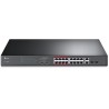 TP-Link TL-SL1218MP - 16-Port 10/100 Mbit/s + 2-Port Gigabit Unmanaged PoE Switch
