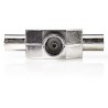NEDIS coaxial splitter/ 2x IEC (coaxial) plug - IEC (coaxial) socket/ metal/ BOX