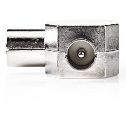 NEDIS koaxiální rozbočovač/ 2x IEC (koaxiální) zástrčka - IEC (koaxiální) zásuvka/ kov/ BOX