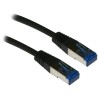 XtendLan Patchkabel Cat 6A SFTP LSFRZH 0,5m - schwarz