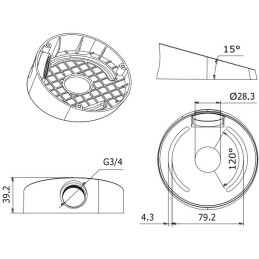 HIKVISION držák pro kameru DS-1259ZJ/ kompatibilní s kamerami serie D1xx