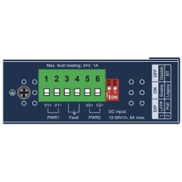 Planet IGUP-805AT PoE++ konvertor 802.3bt 95W, 1x 1000Base-T, 1x SFP 100/1000Base-X, dual power 12-56VDC, -40 až 75st.