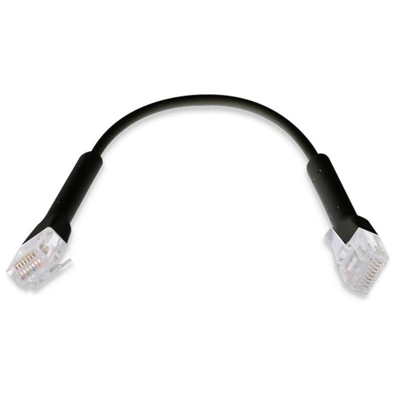 Ubiquiti UniFi Ethernet Patch Kabel - délka 0,1m, Cat6, černý