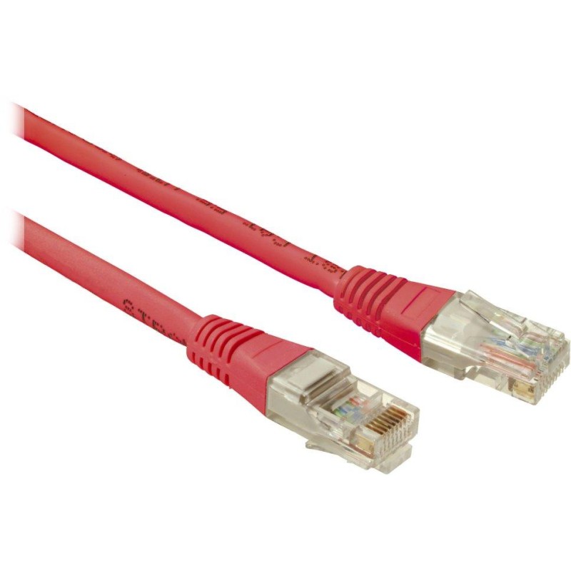Solarix patch kabel CAT6 UTP PVC 2m červený non-snag-proof C6-114RD-2MB