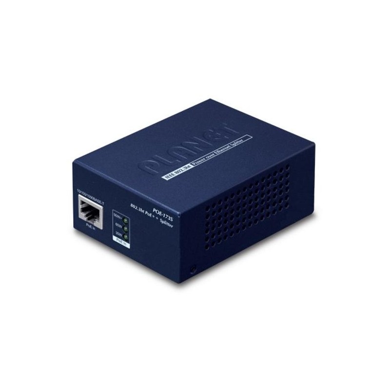Planet POE-173S Ultra PoE splitter 802.3bt do 60W - výstup 12/19/24VDC, 1Gb, PoH