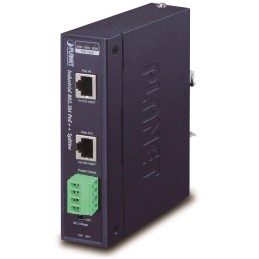 Planet IPOE-173S, Ultra PoE průmyslový splitter 802.3bt do 70W, výstup 12V/24VDC, 1Gb, DIN, IP30, -40~75st., PoH