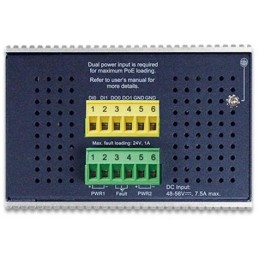 Planet IGS-6325-8UP2S průmyslový L3 switch, 8x1Gb, 2x2.5Gb SFP, PoE 802.3bt 360W, 48-54VDC, -40~75°C, fanless