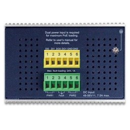 Planet IGS-6325-8UP2S2X průmyslový L3 switch, 8x1Gb, 2x2.5Gb SFP, 2x10Gb SFP+, 90/360W, 48-54VDC, -40~75°C, fanless