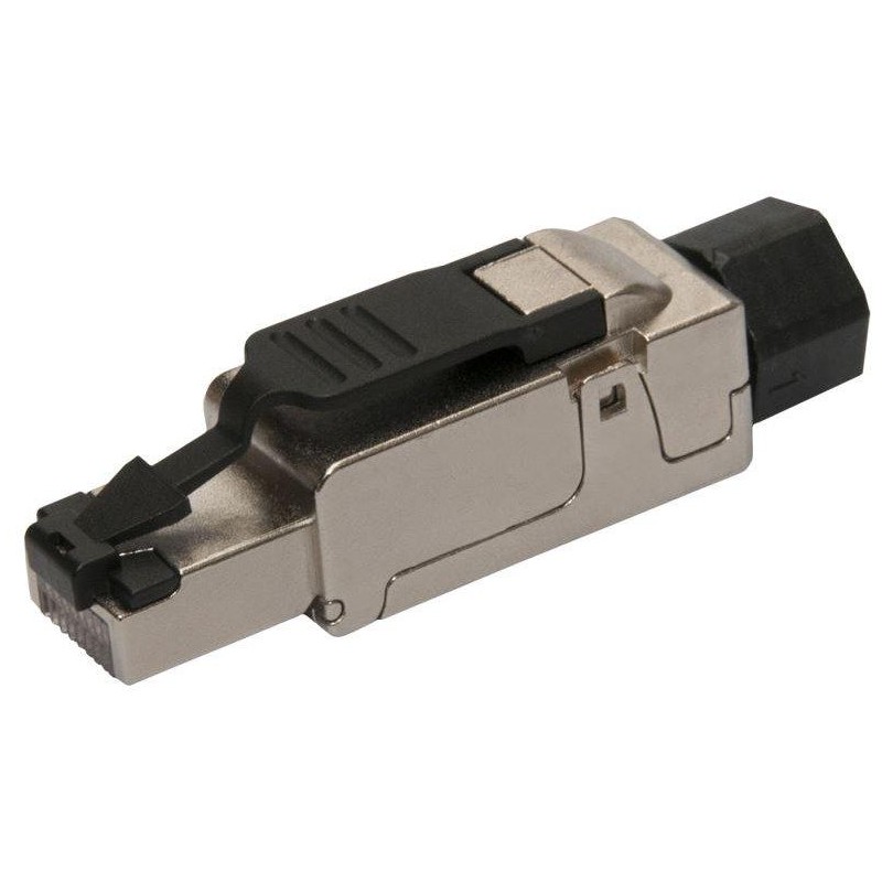 Solarix konektor průmyslový univerzální RJ45 CAT6A STP samořezný SXRJ45-6A-STP-BK-SA