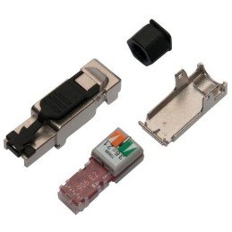 Solarix konektor průmyslový univerzální RJ45 CAT6A STP samořezný SXRJ45-6A-STP-BK-SA