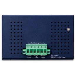 Planet IGS-1020PTF Průmyslový L2 PoE switch, 8x1Gb + 2xSFP, 802.3at 30/240W, IP30, -40~+75°C, 48-56VDC