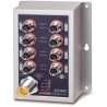 Planet Industrial PoE switch 8x 100Mb, PoE 802.3at 36W/180W, IP50, -40~+75°C, 12-56VDC, M12 connectors