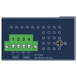 Planet IPOE-270 PoE průmyslový injektor, 2x port, 4x 1/2.5/5Gb, 2x 802.3bt 95/180W, DIN, IP30, -40~75°C, 48-56VDC