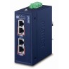 Planet IPOE-270-12V PoE industrial injector, 2x port, 4x 1/2.5/5Gb, 2x 802.3bt 95/180W, DIN, IP30, -40~75°C, 12-56VDC