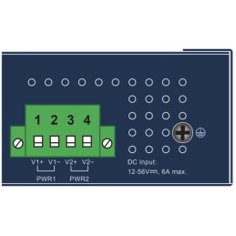 Planet IPOE-270-12V PoE průmyslový injektor, 2x port, 4x 1/2.5/5Gb, 2x 802.3bt 95/180W, DIN, IP30, -40~75°C, 12-56VDC
