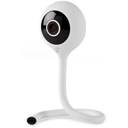 NEDIS IP Kamera/ Wi-Fi/ vnitřní/ 1080p/ senzor pro sledov. klimatu/ microUSB/ MicroSD/ Cloud/ Android/iOS/ adaptér/ bílá
