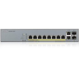 Zyxel GS1350-12HP 12 Port smart managed CCTV PoE switch, long range, 130W, 10x GbE, 2x SFP