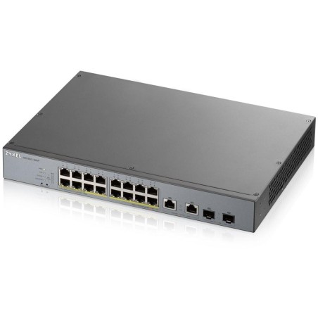 Zyxel GS1350-18HP 18 Port smart managed CCTV PoE switch, long range, 250W, 16x GbE, 2x combo RJ45/SFP