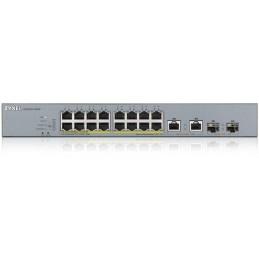 Zyxel GS1350-18HP 18 Port smart managed CCTV PoE switch, long range, 250W, 16x GbE, 2x combo RJ45/SFP
