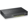 ZyXEL GS2220-10HP 8-Port GbE L2 PoE-Switch, GbE-Uplink, NCC Pro Pack-Lizenz für 1 Jahr