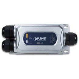 Planet průmyslový PoE injektor 802.3bt, 60W, Gigabit, IP67+IK10, -40~75°C, 24-56VDC-input