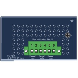 Planet Průmyslový PoE switch, 6x1Gb + 2x1Gb SFP, 4x PoE 802.3bt 90/240W, -40až75°C, dual 48-54VDC, IP30, fanless